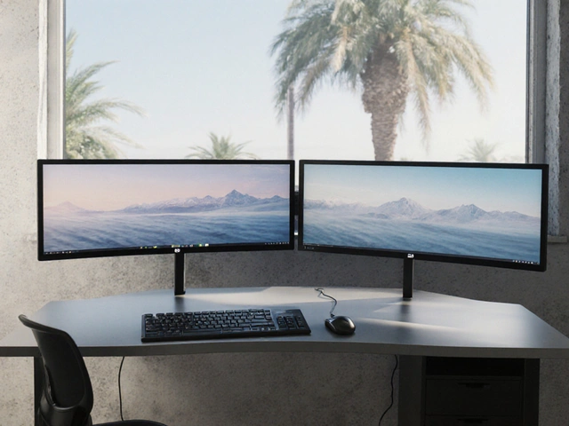 Optimale Schreibtischgröße für zwei Monitore - Tipps, Maße & Stauraum