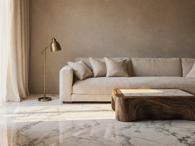 Luxuriöses Wohnzimmer: Hochwertige Materialien und edle Details für echte Eleganz