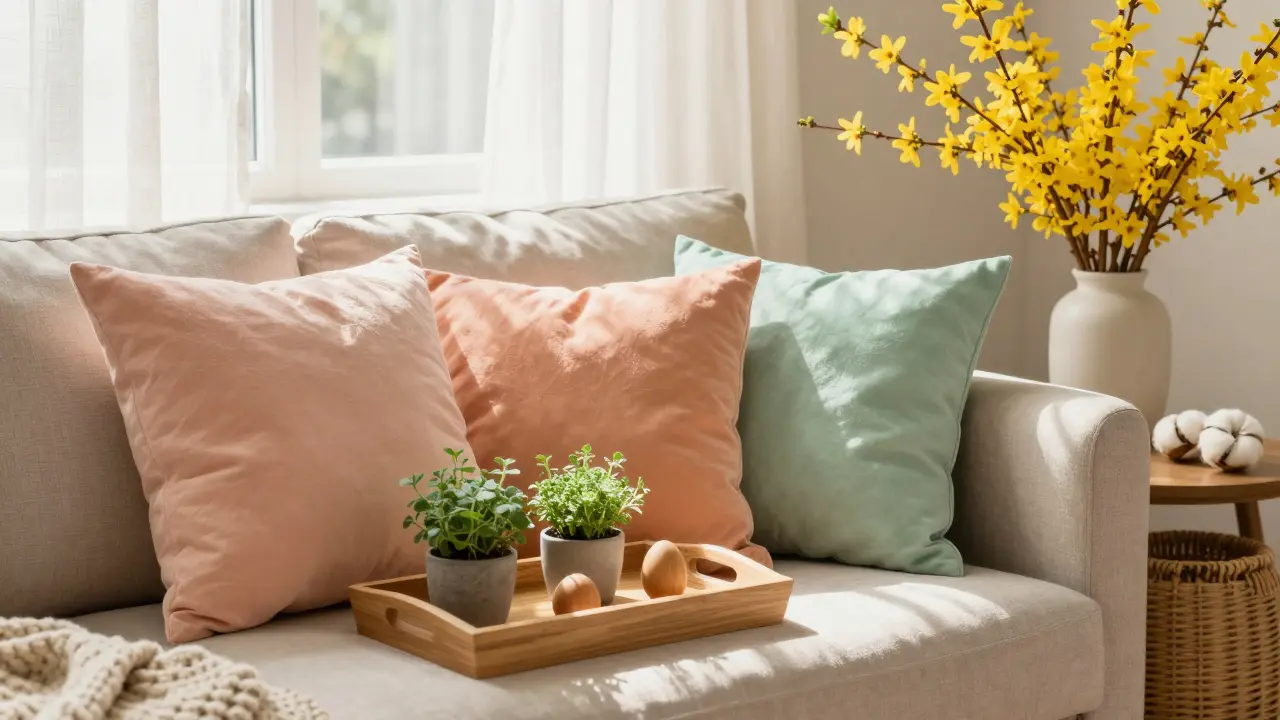 Wohnzimmer saisonal dekorieren: Praktische Ideen für Frühling, Herbst und Winter