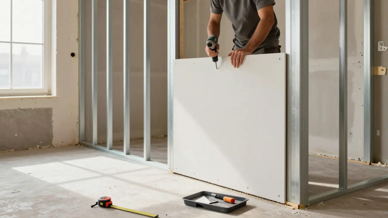 Gipskartonplatten: Einsatz und Verarbeitung im Trockenbau - Schritt für Schritt erklärt