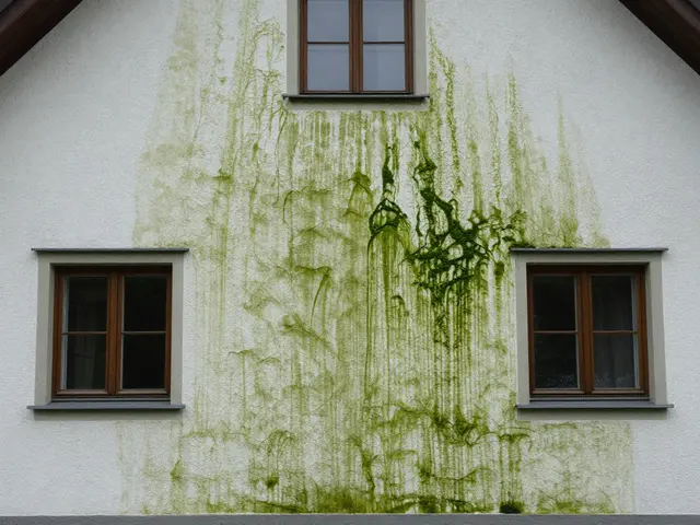 Grüne Fassade: Algen dauerhaft entfernen und Hauswand schützen