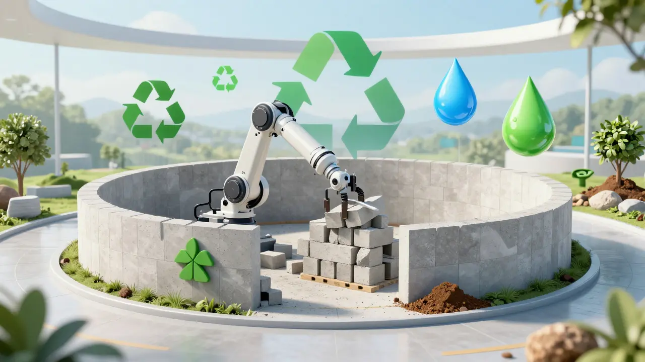 Kreislaufwirtschaft: Recycelte Baustoffe für nachhaltige Neubauten