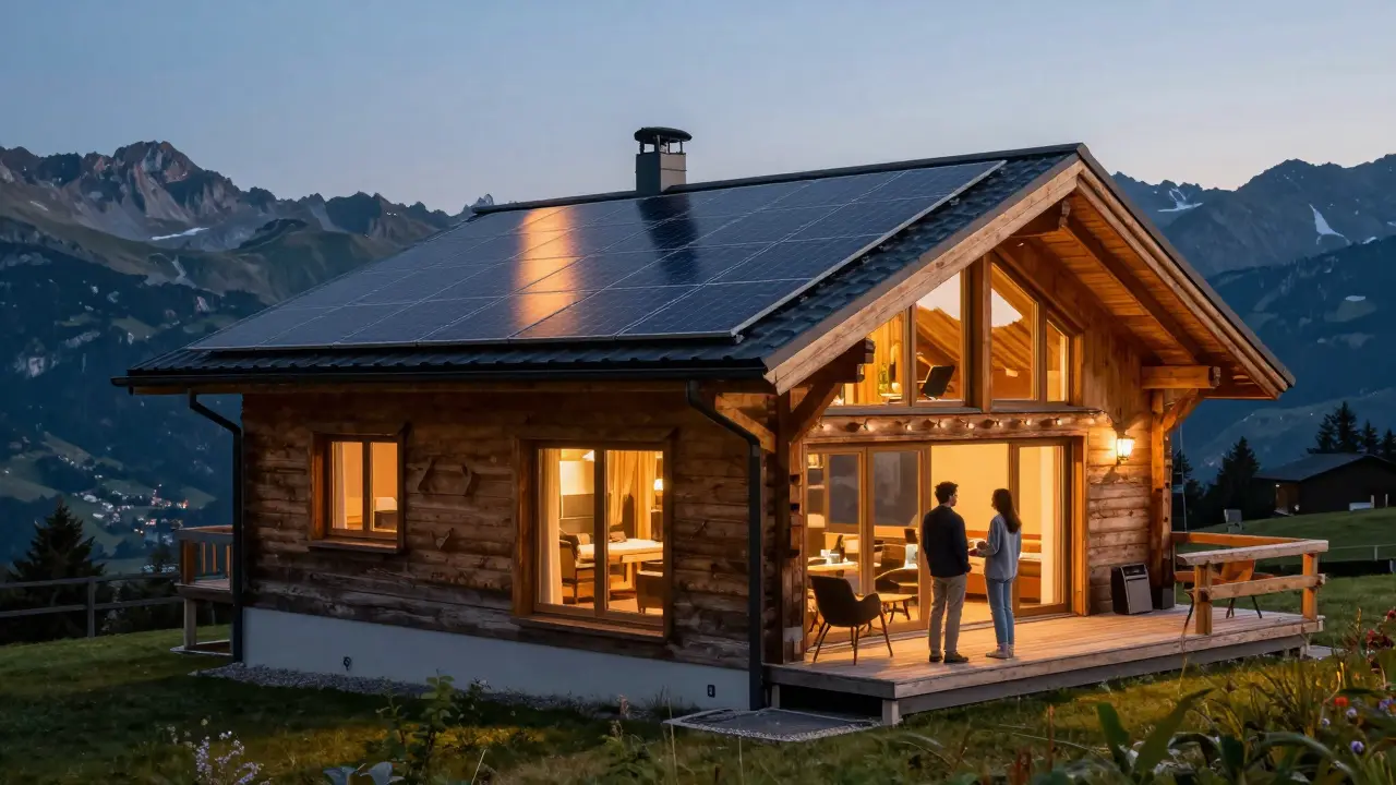 Ferienhaus autark mit Strom: PV-Anlage und Speicher richtig planen