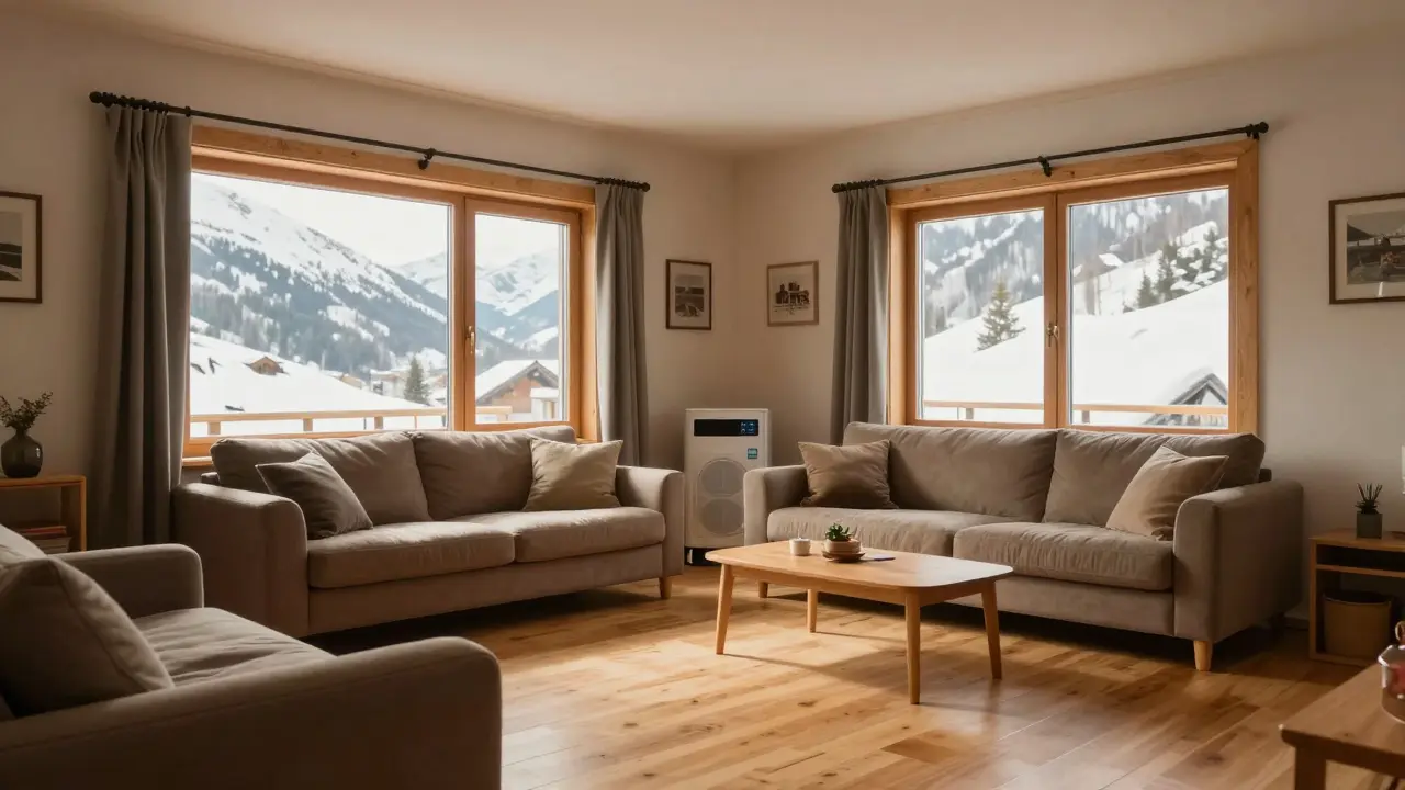 Gemütliches, renoviertes Wohnzimmer mit neuer Heizung