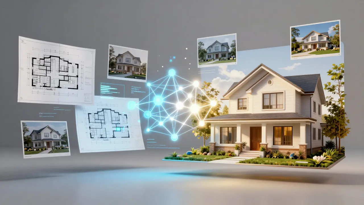 KI-gestützte Umwandlung von Bauplänen in 3D-Immobilienvideos