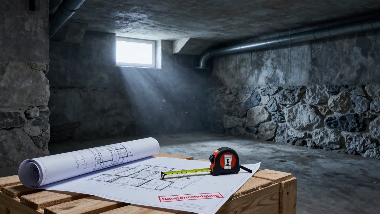 Baugenehmigung für Kellerausbau: Wann sie nötig ist und wie Sie den Antrag stellen