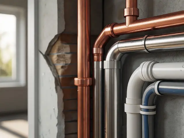 Rohrmaterialien im Vergleich: Kupfer, Kunststoff & Edelstahl für Wasserleitungen